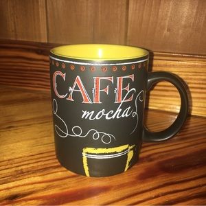 Starbucks Mug/Cup Cafe Mocha Expresso Black Yellow Red Chalkboard Series 2007